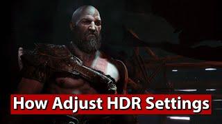 God of War - How Adjust HDR Settings