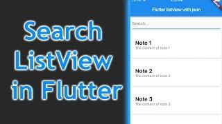 Searching a ListView with JSON data in Flutter - Programming Addict