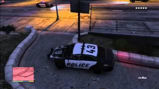 GTA 5 Epic Five Star Wanted Escape/ Michael's Police Fury