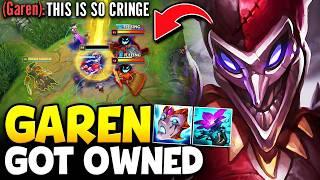 GAREN 100% UNINSTALLED AFTER THIS PINK WARD BEAT DOWN!! (INSANE SHACO PLAYS)