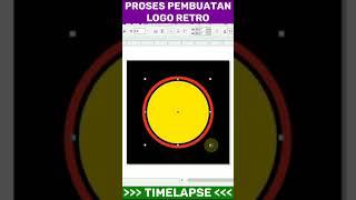 PROSES PEMBUATAN LOGO VINTAGE (RETRO) | TIMELAPSE