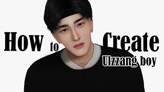 The Sims 4 CAS l How to create an Ulzzang boy l +CC lists and Tray