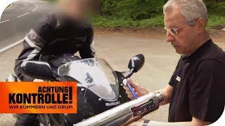 Verbotener Auspuff! Motorrad doppelt so laut wie erlaubt! | Achtung Kontrolle | kabel eins