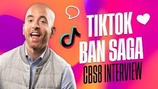 David Brickley Joins CBS8 to Discuss the Potential TikTok Ban in the U.S.