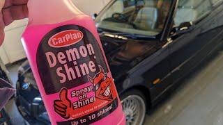 CHEAP shine spray the detailing scene LOVES TO HATE | DEMON SHINE REVIEW | £5 A LITRE |