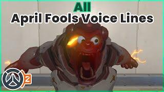 Overwatch 2 (2023) April Fools Voice Lines (Ult, Ally, Enemy, Winton)