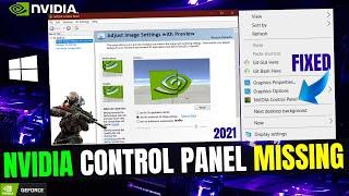 Nvidia Control Panel Missing (FIX) | Nvidia Control Panel Display Settings Missing Windows 10 | 2022