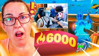 MI MADRE REACCIONA A MI NIVEL DE FORTNITE *ME RIÑE*