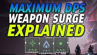 How to Setup Your Loadout with WEAPON SURGE MODS for MAXIMUM DPS! New DPS Mods Explained [Destiny 2]