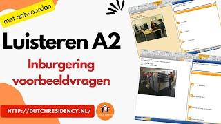 2024| luisteren Inburgering (A2) - luisteren voorbeeldvragen met antwoorden