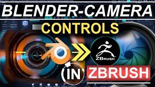 Blender Controls In ZBrush (SCROLL-ZOOM!!)