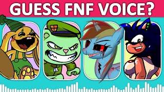 FNF Guess Character by Their VOICE | Pibby Twilight, Rainbow Exe, Bunzo Bunny, Flippy, NabNab, Opila