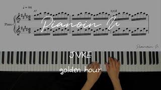 JVKE - golden hour / Piano Cover / Sheet