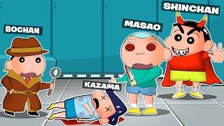 Shinchan Hypnotized Masao And Killed Kazama In Super Sus  | Shinchan playing Among Us 3D  | Funny