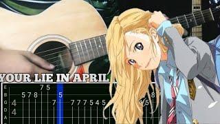 [ TABS + Chord Tutorial ] Orange - 7!! [ Your Lie In April OP ] Easy Tutorial Guitar