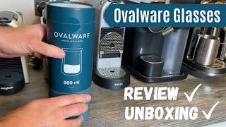 OVALWARE RJ3 Double Wall Insulated Glass Cup UNBOXING & REVIEW | The Perfect Vertuo Coffee Mug Set?