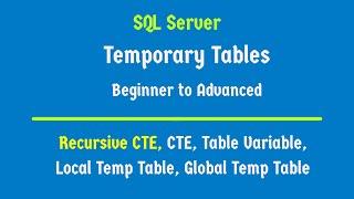 Temp tables in SQL | Complete Tutorial