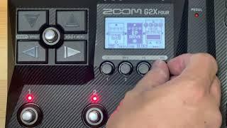 Zoom G2x four _ Beginner Guitar multi FX pedal ｜easy to get good sound