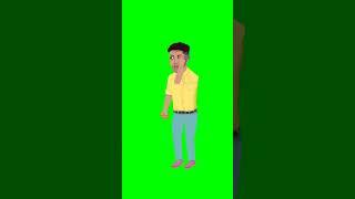 cartoon animation green colour video #greenscreenvideo #greenscreencartoonanimation