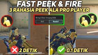 CARA PEEK & FIRE SEPERTI PRO PLAYER PUBG MOBILE | TIPS PEEK MIRING UNTUK PEMULA