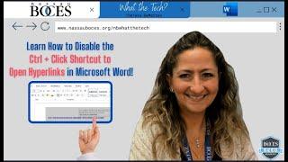 ‍ Learn How to Disable the Ctrl + Click Shortcut to Open Hyperlinks in Microsoft Word! 