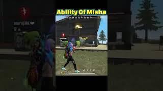 Ability Of Misha Character | Free Fire | #shorts #freefireshorts #ff