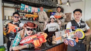 Nerf Guns War : Dangerous Chase War Police S.W.A.T Seal Team Nerf Guns VS Evil Boss