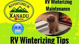 How to Winterize your RV, RV Winterizing Maintenance, RV Life, RV Storage Tips