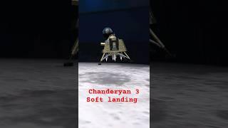 Chanderyan 3 soft landing  #chanderyan3 #moon #isro #animation #technology #tech