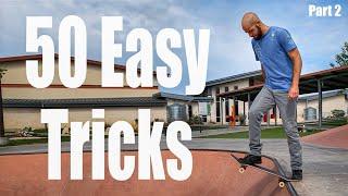 50 MORE No-Ollie Skate Trick Ideas (For Beginners)