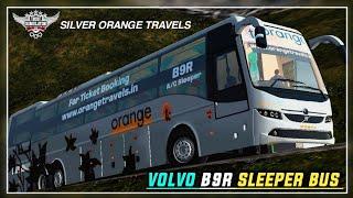 Orange Travels (silver) livery | Volvo B9R sleeper bus mod for bussid | BSI Gaming