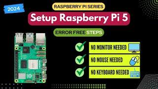 How to Install and setup Raspberry Pi OS on Raspberry Pi 5  | EASY and Headless setup