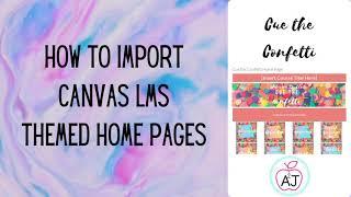 How to Import a Page into a Canvas Course