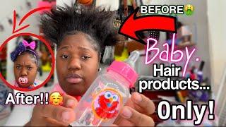 Doing a Slick Bun Only Using Baby Hair Product’s!