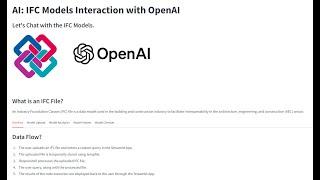 AI Query Assistant for IFC Model - PART 01 (Workflow Demo)