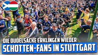 Die Dudelsäcke erklingen wieder: Schotten-Fans in Stuttgart angekommen (Tartan Army in Stuttgart)