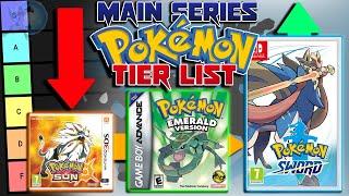 The Main Series Pokémon Game Tier List