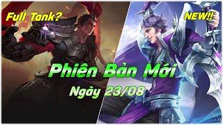 [HOK Update] Cập nhật ngày 23/08: Lữ Bố FULL TANK?, Lưu Bang Ra Mắt.VGVD Global.