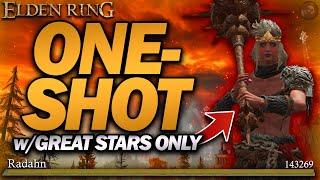 “The most INSANE Great Stars Build that can ONE SHOT BOSSES!” - Elden Ring