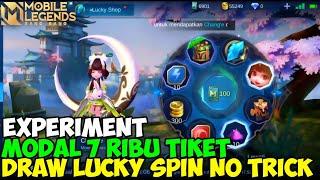 EXPERIMENT DRAW LUCKY SPIN HERO CHANGE NO TRICK 2021 - MOBILE LEGENDS