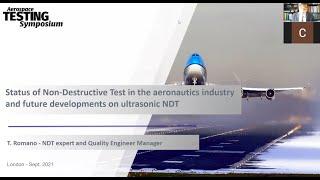 Status of non-destructive test in the aeronautics industry and future developments on ultrasonic NDT