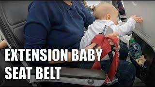 Extension seat belt on BA plane for babies and children under 2 years #britishairways