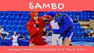 European SAMBO Championships 2017. Day 2. Mat 1