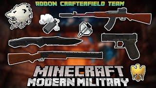 Gun Mod Minecraft Pe | Early Access Modern Military V1.5 [Beta Testing] | Realistic Guns Animation