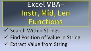 Excel VBA Instr Function