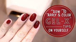 How to Apply and Color Aprés Gel-X Tips on Yourself