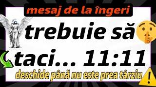 11: 11 Ar trebui să tăceți ... 11: 11 Mesajul îngerilor │Menage de la îngerul păzitor