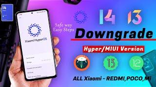 How to Downgrade your HyperOS | Downgrade HyperOS to MIUI and boost performance
