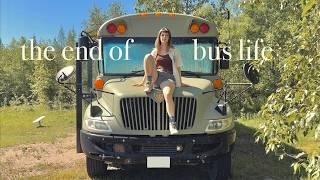 I'm quitting bus life | the end of skoolie travel