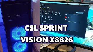 CSL Sprint Vision X8826 Computer,Unboxing + Installation